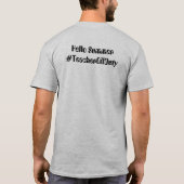 #TeacherOffDuty mannen Hallo T-shirt (Achterkant)
