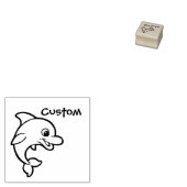 Teacher's aanpasbare stempel - Cartoon Dolphin (Gestempeld)