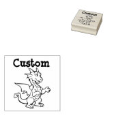 Teacher's aanpasbare stempel - Cartoon Dragon (Gestempeld)