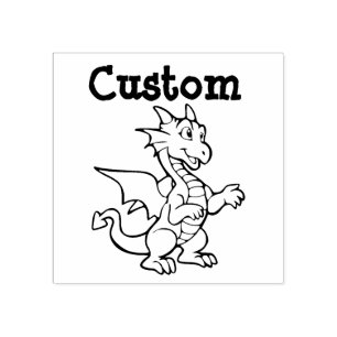 Teacher's aanpasbare stempel - Cartoon Dragon