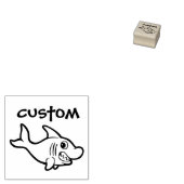 Teacher's aanpasbare stempel - Cartoon Shark (Gestempeld)