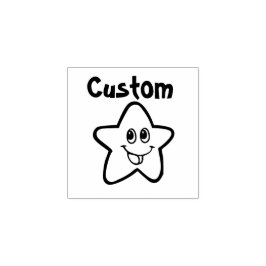 Teacher's aanpasbare stempel - Cartoon Star