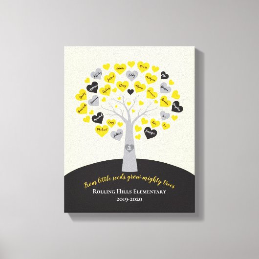 TEACHERS AFSTUDEREN GIFT BEELDSCHERM CANVAS AFDRUK (Voorkant)