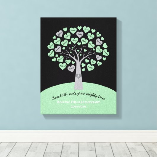 TEACHERS AFSTUDEREN GIFT BEELDSCHERM CANVAS AFDRUK (Insitu (Houten vloer))