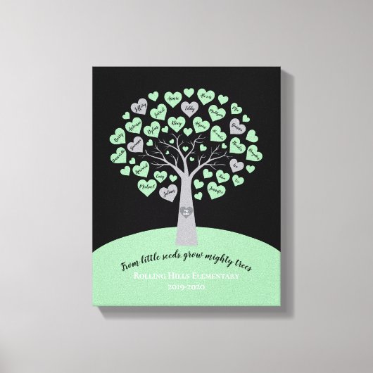 TEACHERS AFSTUDEREN GIFT BEELDSCHERM CANVAS AFDRUK (Voorkant)