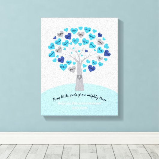 TEACHERS AFSTUDEREN GIFT BEELDSCHERM CANVAS AFDRUK (Insitu (Houten vloer))