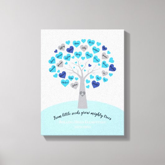 TEACHERS AFSTUDEREN GIFT BEELDSCHERM CANVAS AFDRUK (Voorkant)