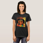 Teachers Aide Afro African American Black History  T-shirt (Voorkant volledig)
