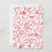 Teachers Apple Retirement Party Invitation Kaart (Achterkant)