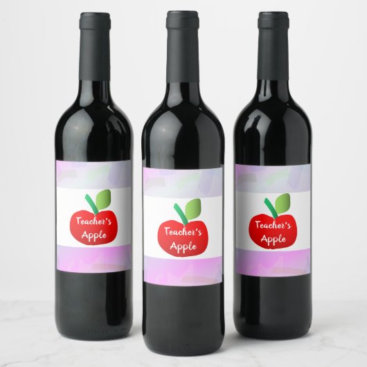 Teacher's Apple Wine and Sparkling Wine Label Set Wijn Etiket (Flessen)