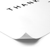 Teacher's Appreciation Day Handprint bloemenkunst Poster (Hoek)