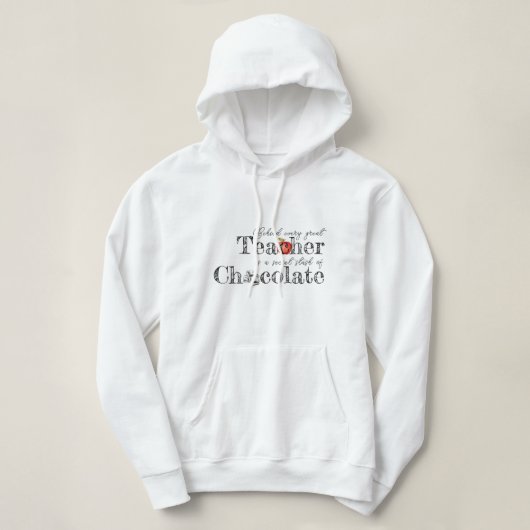 Teacher's Chocolate Stash Hoodie (Design voorkant)
