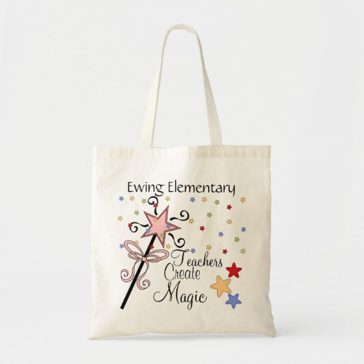Teachers Creëer Magic van SRF Tote Bag (Voorkant)