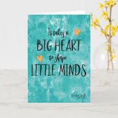 Teacher's Day Gratitude Kaart (Gele Bloem)