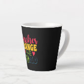 Teacher's Day Teacher verander de wereld Latte Mok (Rechterhoek)