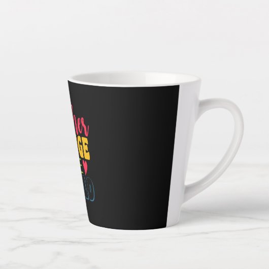 Teacher's Day Teacher verander de wereld Latte Mok (Rechts)