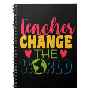 Teacher's Day Teacher verander de wereld Notitieboek