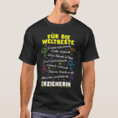 Teachers for kindergartens and educators t-shirt (Voorkant)