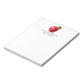 Teacher's From The Desk of Watercolor Apple Notitieblok (Linkerzijde)