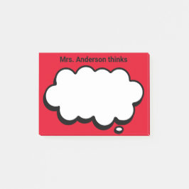 Teacher's Gepersonaliseerde denkbubbel Post-it® Notes