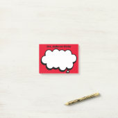 Teacher's Gepersonaliseerde denkbubbel Post-it® Notes (Op bureau)