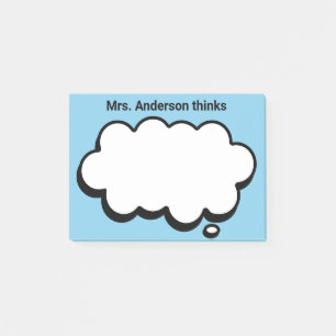 Teacher's Gepersonaliseerde denkbubbel Post-it® Notes