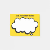 Teacher's Gepersonaliseerde denkbubbel Post-it® Notes (Voorkant)