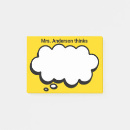 Teacher's Gepersonaliseerde denkbubbel Post-it® Notes