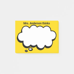 Teacher's Gepersonaliseerde denkbubbel Post-it® Notes