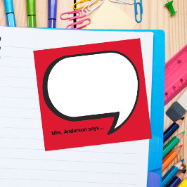 Teacher's Gepersonaliseerde denkbubbel Post-it® Notes