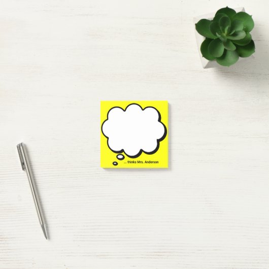Teacher's Gepersonaliseerde denkbubbel Post-it® Notes (Kantoor)
