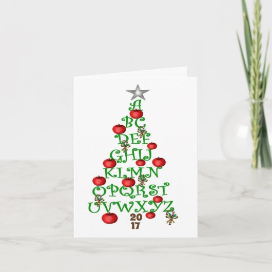 Teacher's Holiday Greeting Kaart (Voorkant)