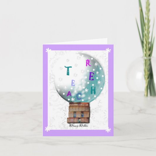 Teacher's Holiday Greeting Kaart (Voorkant)