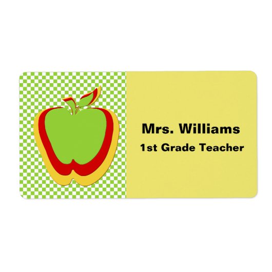 Teacher's Name Tags Etiket (Voorkant)