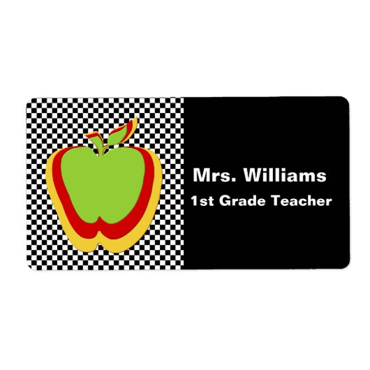 Teacher's Name Tags Etiket (Voorkant)