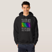 Teachers Need Spring Break Too  Retro Rainbow Grap Hoodie (Voorkant volledig)