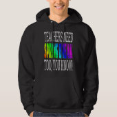 Teachers Need Spring Break Too  Retro Rainbow Grap Hoodie (Voorkant)