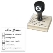 "Teacher's Notes" Rubberen stempel (Gestempeld)