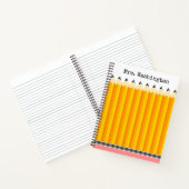 Teacher's Pencil Notitieboek met naam (Binnen)
