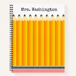 Teacher's Pencil Notitieboek met naam