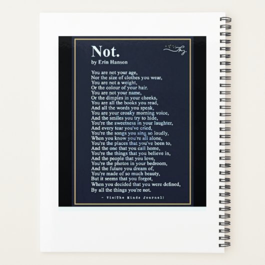 Teachers Planner with space for name (Achterkant)