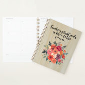 Teachers Plant Seeds of Knowledge Forever Planner (Display)