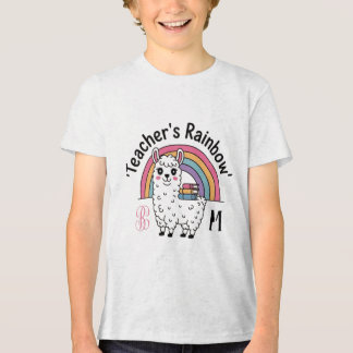 "Teacher's Rainbow" Kinderen T-shirt – Schattige L