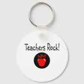 Teachers Rock Apple 2 Sleutelhanger (Voorkant)