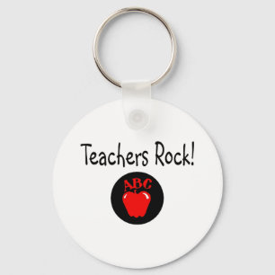 Teachers Rock Apple 2 Sleutelhanger