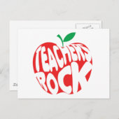 Teachers Rock Briefkaart (Voorkant / Achterkant)