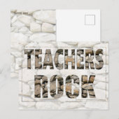 Teachers Rock Briefkaart (Voorkant / Achterkant)