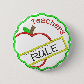 Teachers Rule Ronde Button 5,7 Cm