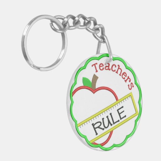 Teachers Rule Sleutelhanger (Voorkant Links)