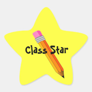 Teacher's Star met Pencil Award Stickers